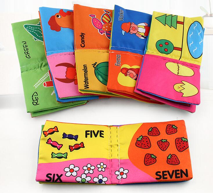 Высококачественная развивающая книга для малышей, детская книга из мягкой ткани