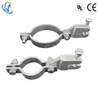 Collier de serrage industriel fixe en acier au carbone galvanisé argenté, homologué CE, OEM, robuste, résistant à la corrosion et aux chocs