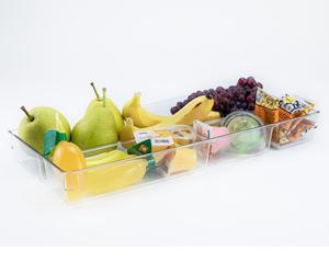 Large Multi-use Drawer Organizer Bin Refrigerator Storage Box Fruit Snacks Bathroom Kitchen Storage Bins Pantry Organizer Clear
