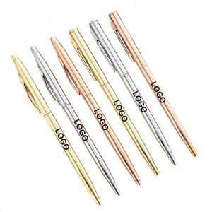 Bolígrafos Publicitarios de Lujo en Oro Rosa, Personalizados con Grabado Láser, Logotipo de Marca Impreso, Bolígrafo de Metal con Punta de Bola - Product Image 2