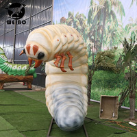Modèle de chrysalide d'œsophage animatronique, insecte robotique mécanique en silicone et acier pour l'affichage commercial et l'éducation