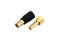 Adaptateur de connecteur d'alimentation à angle droit TX60H, accessoires de matériel, prise mâle, prise femelle, borne plaquée or, connexions de fils RC
