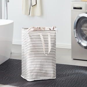 Household Popular <b>Large</b> Collapsible Laundry Basket Freestanding Clothes <b>Hamper</b> With Easy Carry Long Handles - Product Image 3