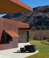 Revêtement décoratif en métal personnalisé de mur rideau en acier corten de conception industrielle pour les bâtiments extérieurs de jardin faits en aluminium