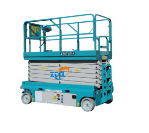 Lift gunting mobil, Lift elektrik konstruksi Platform hidrolik pengangkat barang portabel - Product Image 1