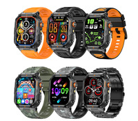 Smartwatch con Torcia, Impermeabile IP68, Batteria da 1000mAh, Ampio Schermo IPS, Monitoraggio del Sonno, Robusto Orologio Intelligente per Attività all'Aperto