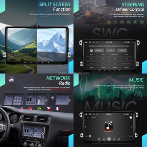 Radio para Auto Podofo 6+128G 9" Android con Carplay Inalámbrico, Android Auto, GPS y WIFI para Volkswagen/VW/Skoda/Seat, Venta al Por Mayor - Product Image 2