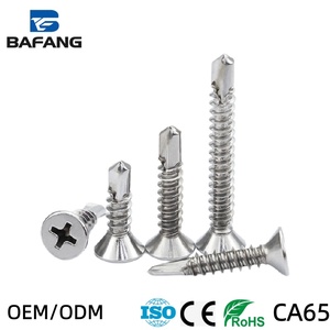 Viti autoforanti a testa svasata con punta a croce in acciaio inossidabile 410 zincato, metriche, con codolo a coda di rondine, tutte le misure - Product Image 2