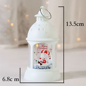 Décorations de Noël populaires, lanterne LED portable pour l'extérieur, pendentif pour arbre de Noël, Père Noël, bonhomme de neige, renne lumineux - Product Image 5