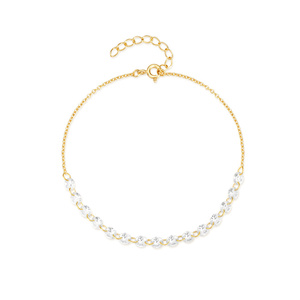 Pulsera de Cadena Simple en Forma de O con Circonita, Plata de Ley 925, Brillante y Elegante para Mujer, Marca CANNER - Product Image 1