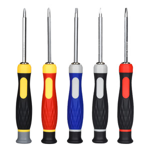 Precision <b>Screwdriver</b> Cross Phillips Interchangeable Bit Anti-Slip Handle Chrome Finish Plastic Handle Individual Tool - Product Image 3