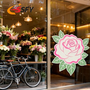 Tùy Chỉnh In Rõ Ràng Vinyl Cửa Sổ Tĩnh Bám Nhãn Không Thấm Nước Không Có Keo Có Thể Tháo Rời Trang Trí Sticker Cho Trang Trí Nội Thất - Product Image 3