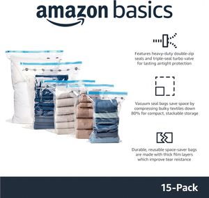 Bolsa de Compresión al Vacío para Ropa, Diseño Clásico, Gran Capacidad, Transparente, Ecológica, a Prueba de Polvo, Multifuncional, para Sala de Estar - Product Image 2