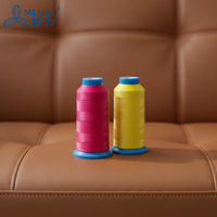 Fil à coudre en polyester 250D/3 haute ténacité pour cuir, sacs, coussins de voiture, chaussures – Sans boucles.