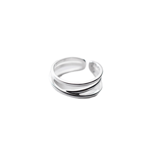 Anillo Abierto de Plata de Ley 925 para Mujer, Diseño Vintage Multicapa, Hipoalergénico, para Bodas, Compromisos, Fiestas, Regalos - Product Image 4