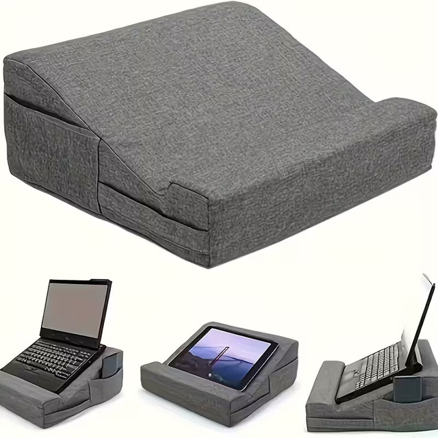 Household Tablet Pillow with Stand Comfortable Bed Cushion for Reading Adjustable Tablet Holder with Adjustable Angle