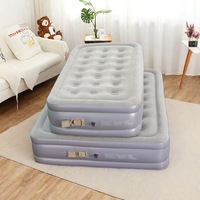 Matelas Gonflable de Camping Queen Size avec Pompe, Portable, Étanche, Léger, Gonflage Rapide pour Voyages en Plein Air