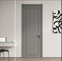 Porte de chambre en acier, simple, insonorisée, pour intérieur, fabrication directe d'usine, spécifications personnalisées