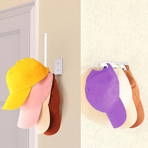 Wholesale Strong Adhesive/Wall Drilled Hat Holder <b>Storage</b> Stainless Steel Organizer <b>Rack</b> <b>for</b> Baseball Caps - Product Image 6