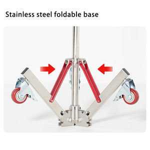 ขาตั้งกล้องทำจากเหล็กสแตนเลสสำหรับงานหนักปรับได้พร้อมขาตั้งกล้องแบบมีล้ออุปกรณ์เสริมสำหรับสตูดิโอถ่ายภาพแบบบูมเมอร์ - Product Image 4