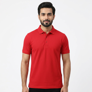 Polo d'été personnalisé avec logo OEM pour homme, en tissu gaufré respirant, idéal pour les vêtements de travail, conception de logo d'entreprise pour usine - Product Image 1