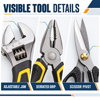 HEHE OEM Ensemble d'outils de réparation pour la maison et l'automobile de 62 pièces, outils à main multifonctionnels avec étui rigide - Réparations quotidiennes, cadeau