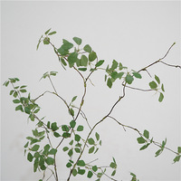 Chinesischer Künstlicher Pflanzenranken-Zweig mit Kwan-Yin-Lotusblättern, Zen-inspiriertes Hochzeitsblumenarrangement, Plastikblumen 100-200cm