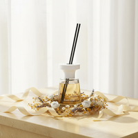 Diffuseur de bureau en verre solide NOIR - Évaporation naturelle, élimination des odeurs, parfum longue durée, style moderne, sans électricité