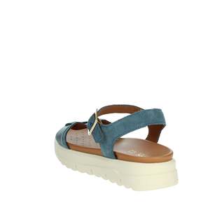 Sandalo basso da donna Geox D45SZA 022NF Avio Blue con tacco piatto - Product Image 2
