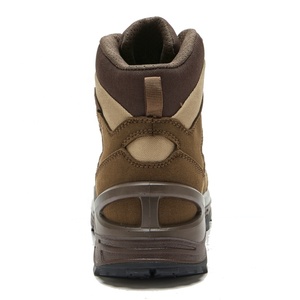 Botas tácticas de corte medio para hombre, zapatos nobuk artificiales impermeables personalizados al por mayor, zapatos cómodos y transpirables para exteriores para hombre - Product Image 5