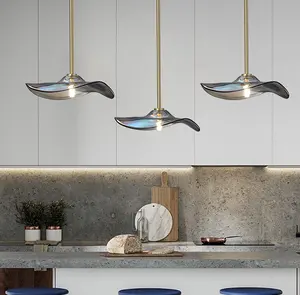 Kitchen Island Hat Decorative E27 Glass Hanging Lamp Hotel Restaurant Hand Blown Nordic Modern Glass Pendant Light