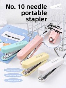 Mini <span class=keywords><strong>Agrafeuse</strong></span> Portable avec Agrafes, Petite <span class=keywords><strong>Agrafeuse</strong></span> Manuelle pour Étudiants, École, Bureau, Papeterie de Poche Mignonne - Product Image 2