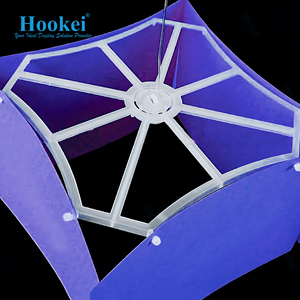 Supports triangulaires en plastique <span class=keywords><strong>pour</strong></span> affiches graphiques, kits mobiles avec crochet de plafond, clips universels <span class=keywords><strong>pour</strong></span> bord de panneau - Product Image 6