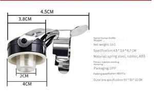 Bouchon de champagne réutilisable en métal doré pour bar, fête ou cadeau - Product Image 2