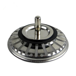 Desagüe <span class=keywords><strong>de</strong></span> Fregadero <span class=keywords><strong>de</strong></span> Cocina Moderno <span class=keywords><strong>de</strong></span> Acero Inoxidable con Tapón y Cubierta <span class=keywords><strong>de</strong></span> <span class=keywords><strong>Goma</strong></span> <span class=keywords><strong>para</strong></span> Fregadero - Product Image 2