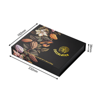 Emballage personnalisé de 30 boîtes-cadeaux de chocolats à la truffe boîtes vides en papier de chocolat écologique boîtes d'emballage de luxe Whine