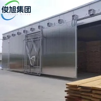 Séchoir à bois automatique Junxu pour parquet contrecollé |   Séchage indirect à air chaud |   10-50 CBM |   CE ISO |   Zéro fissure de surface