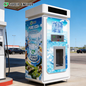 Distributeur automatique de glace 24h/24 pour la communauté, entièrement automatique, avec ensachage, libre-service, équipement commercial de vente de glace au détail - Product Image 1