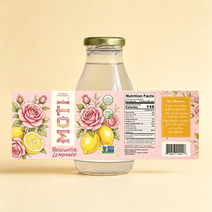 Custom screen-printed waterproof adhesive <b>labels</b> for food, drink and juice bottles; <b>labels</b> for plastic beverage bottles - Product Image 6