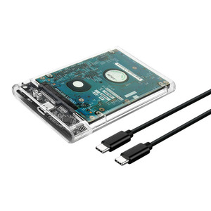 กล่องใส่ฮาร์ดดิสก์แบบใส ShuoLe Type C เป็น 2.5 นิ้ว SATA USB3.1 สำหรับ SSD HDD - Product Image 2
