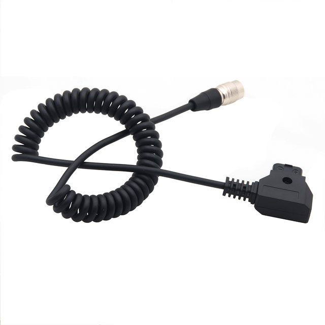 JZR D-Tap to Hirose Power 4-Pin 4-Core Cord (Metal/PVC Black Portable & Flexible) for Sound Devices 688/633 and Zoom F8