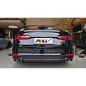 Pare-chocs en plastique pour <span class=keywords><strong>AUDI</strong></span> A6 2019-<span class=keywords><strong>2020</strong></span> Kit carrosserie Mise à niveau vers le style <span class=keywords><strong>RS6</strong></span> Kit carrosserie avec calandre ABS Becquet arrière Tuyaux d'échappement - Product Image 4