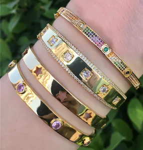 BD-A1678 Ban Đầu Đẹp 2020 Thời Trang New Charm Bangle Thiết Kế Độc Đáo Chất Lượng Cao Cz Pave Bracelet Trang Sức Phụ Kiện