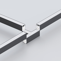 Nouvelle arrivée, lumière linéaire LED en aluminium, 120 cm, 150 cm, 3000 K/4000 K/5000 K sélectionnable, UGR<19, CRI90, lumière linéaire LED de bureau