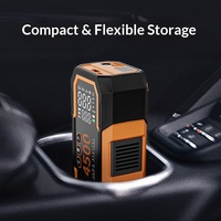 Compresseur d'air portable pour voiture, batterie externe, gonfleur de pneus, démarreur de batterie, alimentation de secours, sortie de charge 5V 2A pour voiture