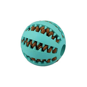 Köpek diş çiğnemek oyuncak karpuz silikon diş temizleme topu çiğneme için dayanıklı ve interaktif tedavi dağıtım oyuncak - Product Image 3