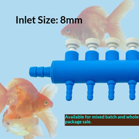 Accessoires pour aquarium : Diffuseur d'air pour aquarium en plastique écologique, distributeur d'oxygène à plusieurs sorties, boîte de distribution pour poissons vivants