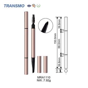 บรรจุภัณฑ์ปากกาเขียนคิ้วแบบขายส่ง บรรจุภัณฑ์ปากกาเขียนคิ้วสองด้านแบบเปล่า บรรจุภัณฑ์ปากกาเขียนคิ้วแบบหลอดพลาสติก - Product Image 2