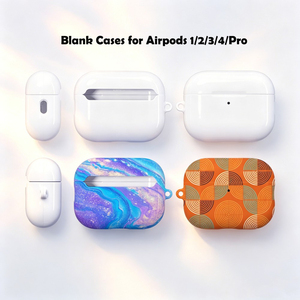 Fundas Sublimables de PC Rígido Recubiertas de Fonlyu para <span class=keywords><strong>Airpods</strong></span> 2, 3, 4 y Pro, 4 Piezas, para Impresión por Transferencia de Calor, Personalizables - Product Image 1