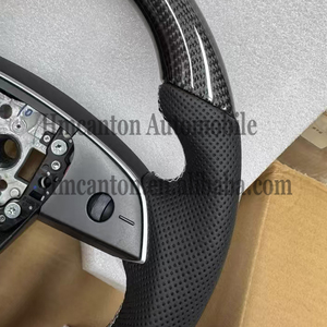 พวงมาลัยคาร์บอนไฟเบอร์แบบด้าน Alcantara สำหรับรถยนต์ Tesla Model 3 และ Model Y - Product Image 5